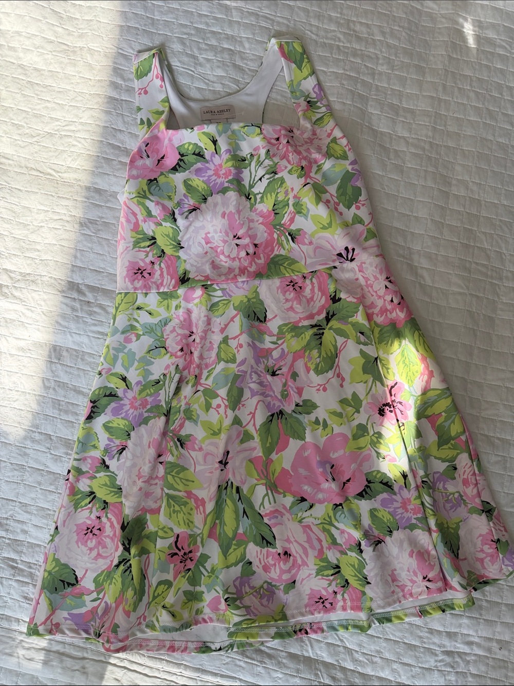 Laura Ashley Pink and Green Floral Sundress